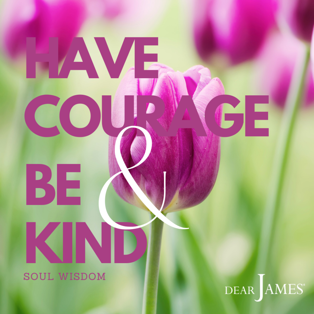 DearJames-Inspiration-Poster-HAVE-COURAGE-AND-BE-KIND-Soul-Wisdom