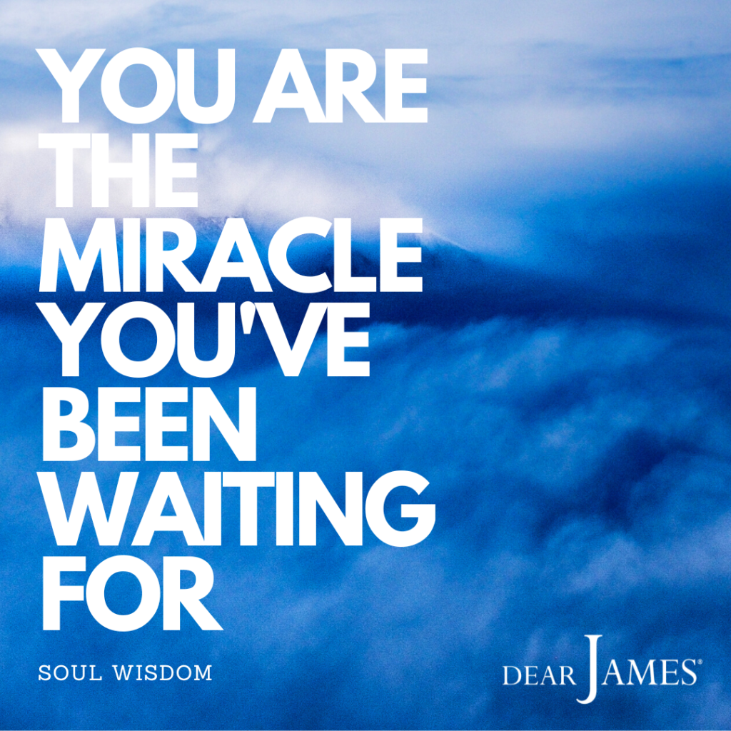 DearJames-Inspiration-Poster-YOU-ARE-THE-MIRACLE-YOUVE-BEEN-WAITING-FOR-Soul-Wisdom