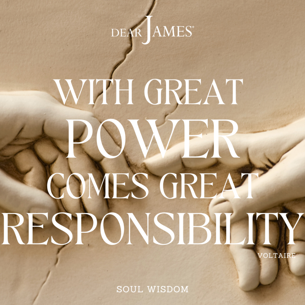 DearJames-Inspiration-Poster-with-great-power-comes-great-responsibility-voltaire-Soul-Wisdom